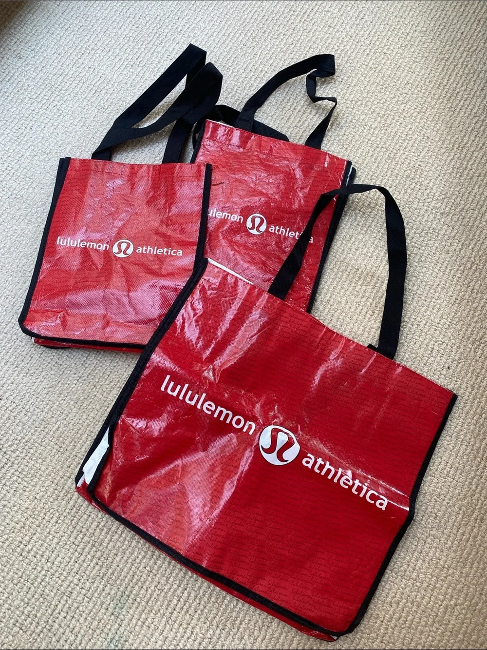 lululemon athletica reusable bags